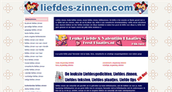 Desktop Screenshot of liefdes-zinnen.com